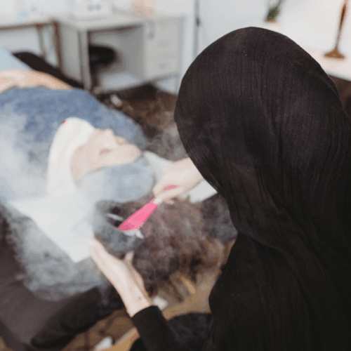 Amal is a licensed cosmetologist specializing in full-body waxing, customized facials, and lash extensions. With over a year of hands-on experience in the aesthetics industry, she brings a detail-oriented, client-focused approach to every treatment. She’s passionate about creating a comfortable, uplifting environment where clients can relax, feel cared for, and leave feeling more confident than they arrived. Whether it’s clearing skin, perfecting brows, or giving lashes a lift, Amal loves being part of her clients’ transformation and helping them look—and feel—their absolute best.